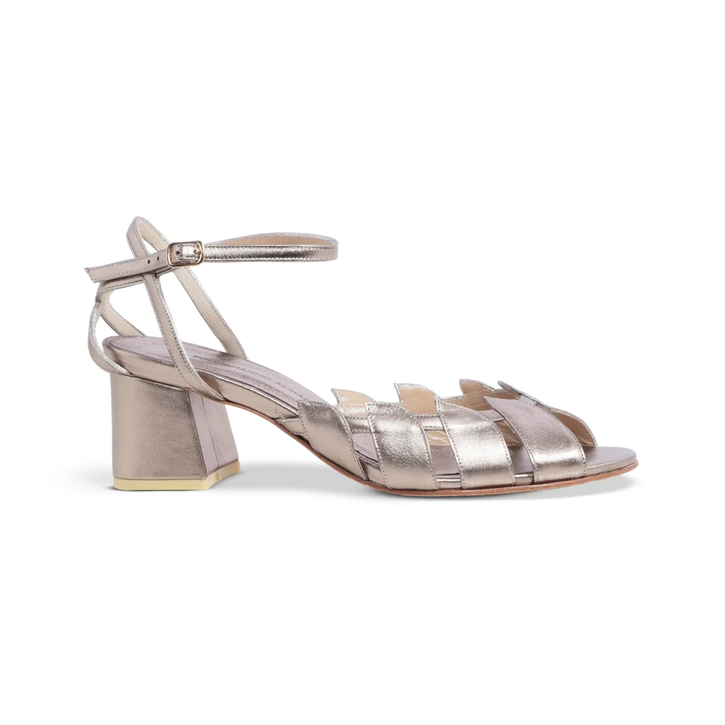 Sandália Duo Prata Velho 55